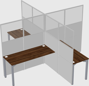 Quad office cubicles