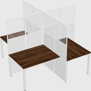 Quad office cubicles