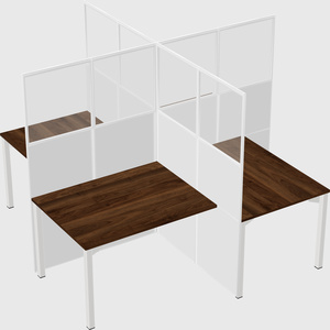 Quad office cubicles