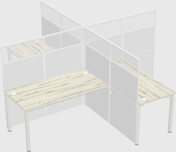 Quad office cubicles