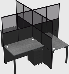 Quad office cubicles
