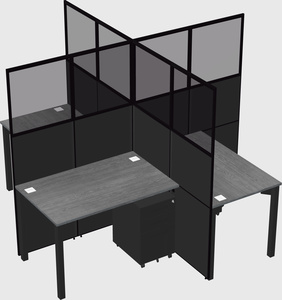 Quad office cubicles