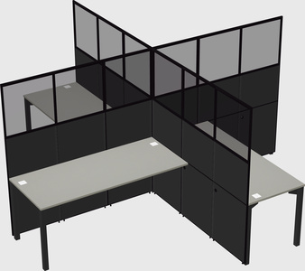 Quad office cubicles