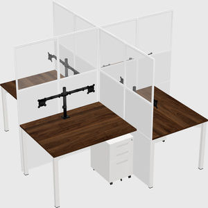 Quad office cubicles