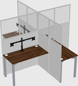 Quad office cubicles