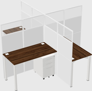 Quad office cubicles