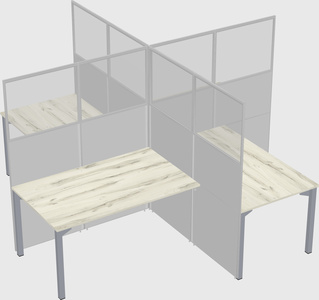 Quad office cubicles