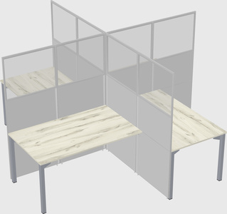 Quad office cubicles