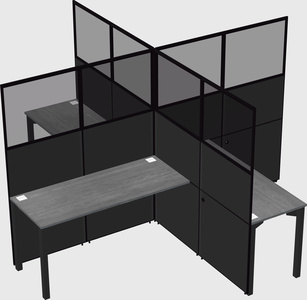 Quad office cubicles