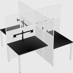 Quad office cubicles