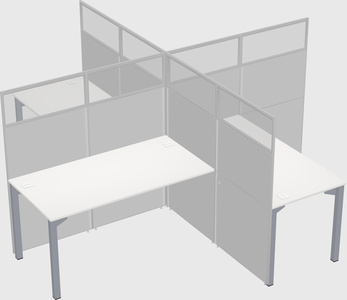 Quad office cubicles