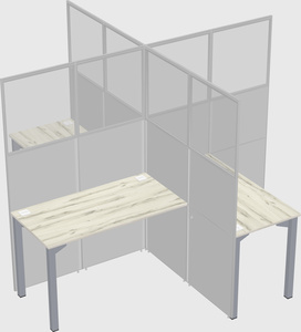 Quad office cubicles