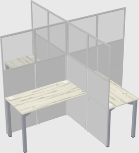 Quad office cubicles