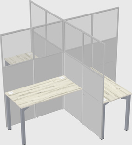 Quad office cubicles