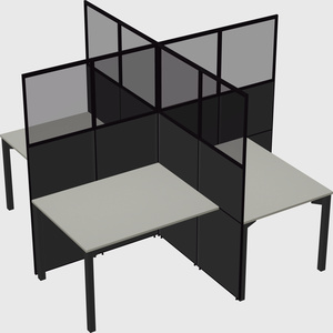 Quad office cubicles