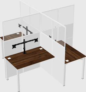 Quad office cubicles