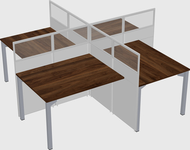 Quad office cubicles