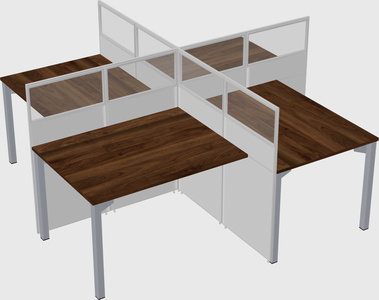 Quad office cubicles
