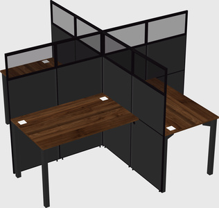 Quad office cubicles