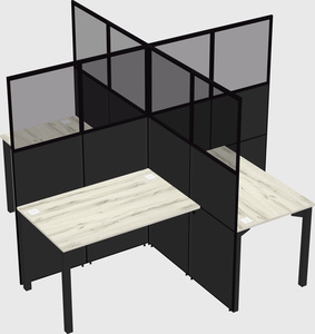 Quad office cubicles