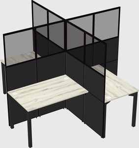 Quad office cubicles
