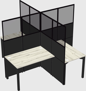 Quad office cubicles