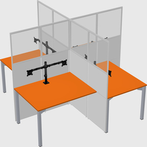 Quad office cubicles