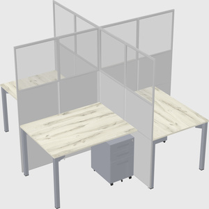 Quad office cubicles