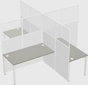 Quad office cubicles