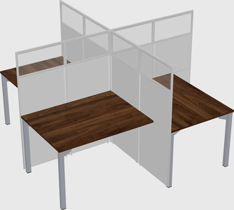Quad office cubicles