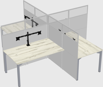 Quad office cubicles