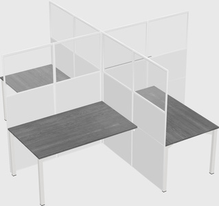Quad office cubicles