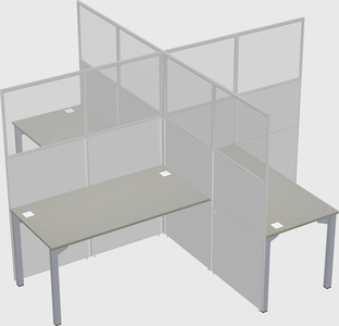 Quad office cubicles