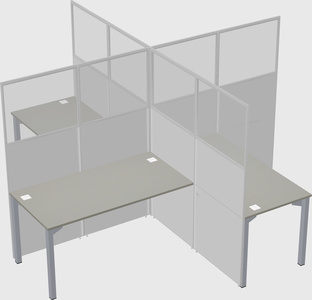 Quad office cubicles