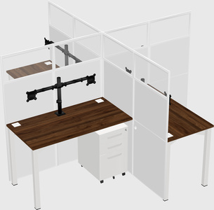 Quad office cubicles