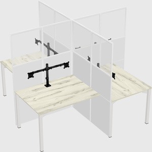 Quad office cubicles