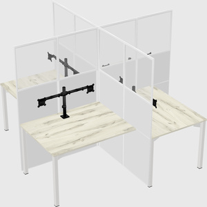 Quad office cubicles