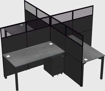 Quad office cubicles