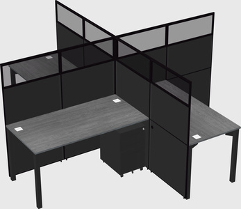 Quad office cubicles