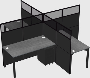 Quad office cubicles