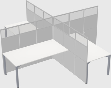 Quad office cubicles