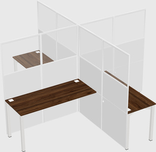 Quad office cubicles