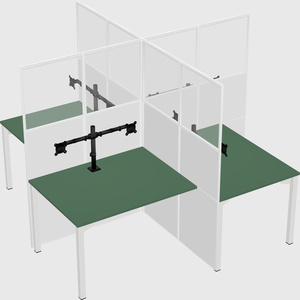 Quad office cubicles