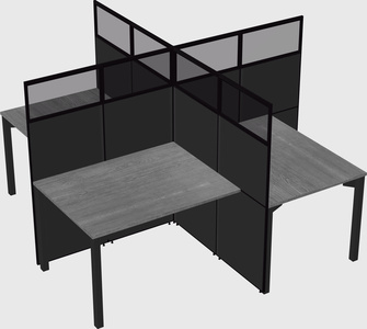 Quad office cubicles