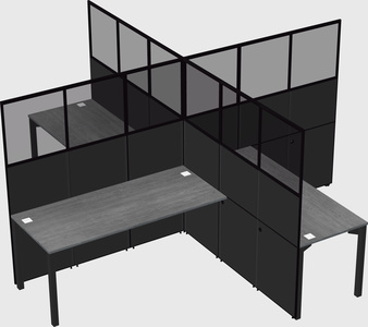 Quad office cubicles