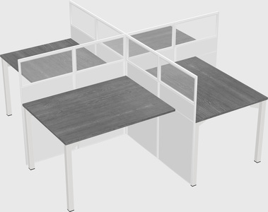 Quad office cubicles