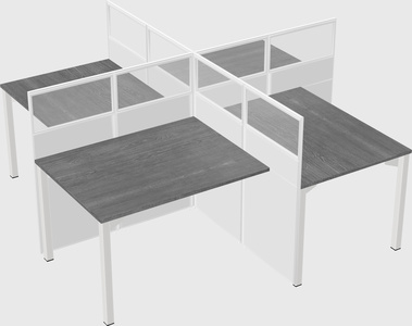Quad office cubicles