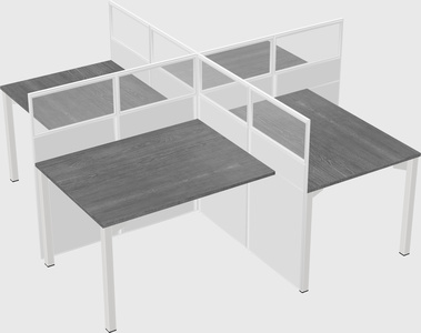 Quad office cubicles