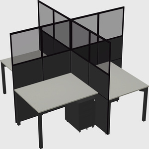 Quad office cubicles