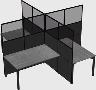 Quad office cubicles